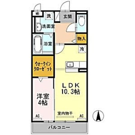 尾頭橋駅 徒歩3分 2階の物件間取画像